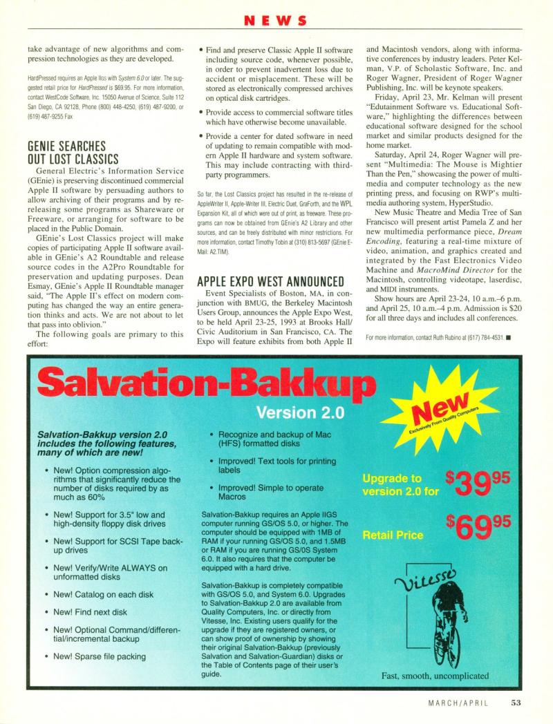 II ALIVE Vol 1 No 01 MAR APR 1993 — page 53