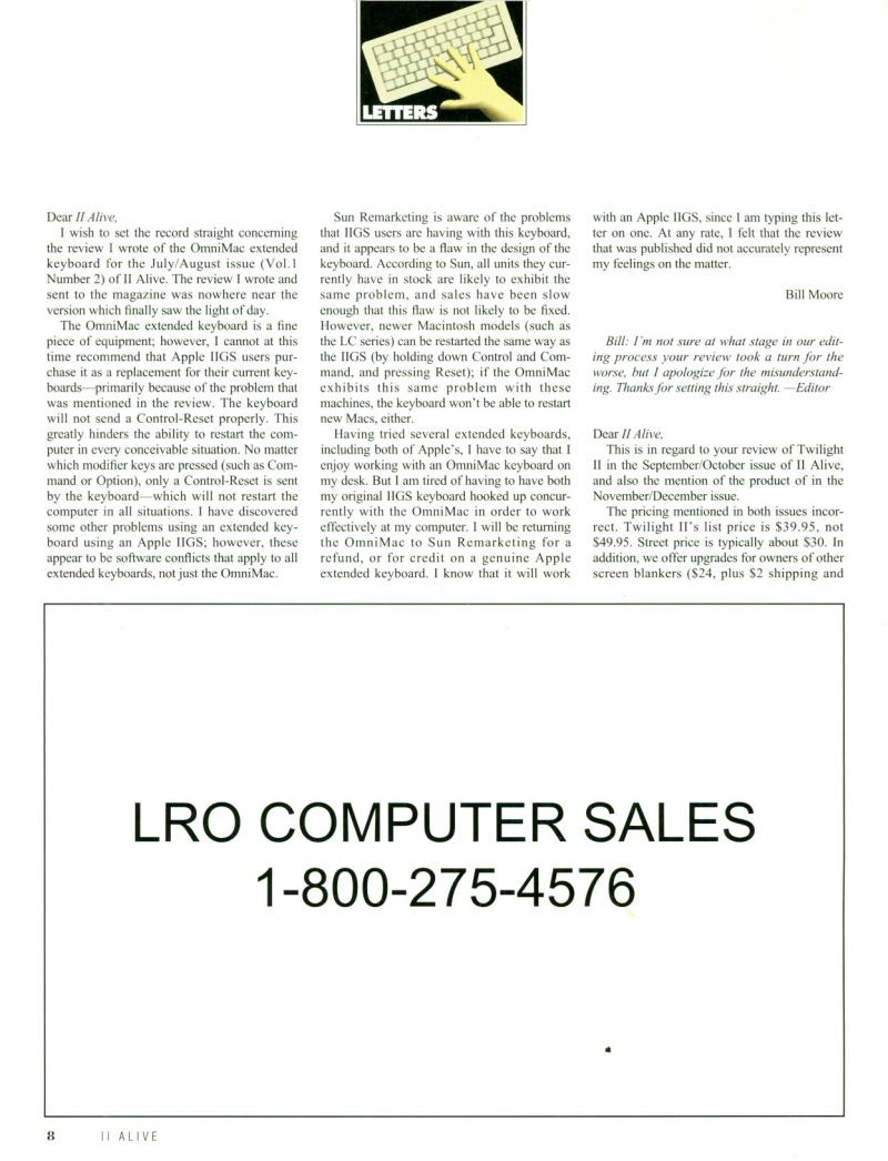 II ALIVE Vol 1 No 06 JAN FEB 1994 — page 10