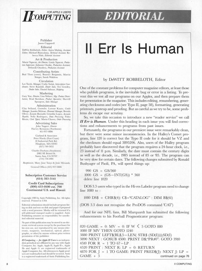 II Computing Vol 1 No 2 Dec 85 Jan 86 — page 8
