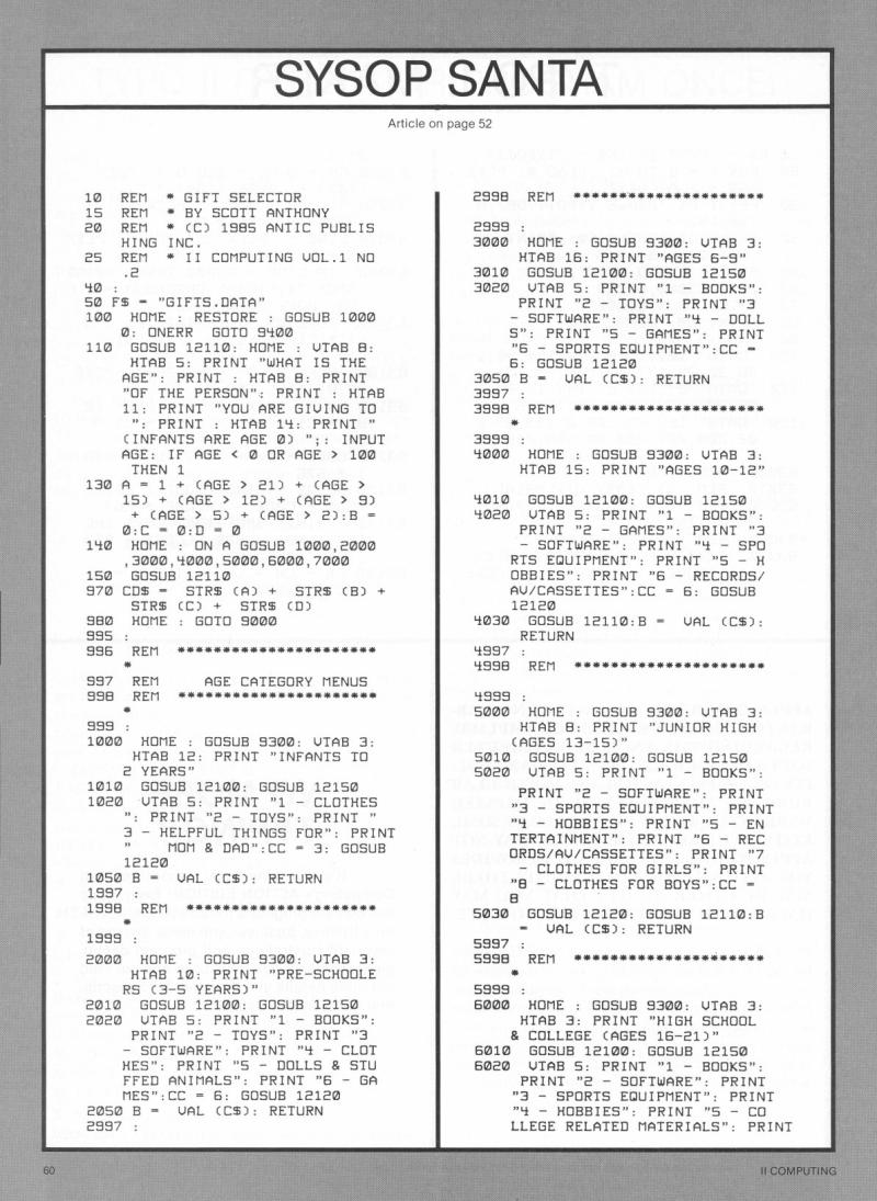 II Computing Vol 1 No 2 Dec 85 Jan 86 — page 62