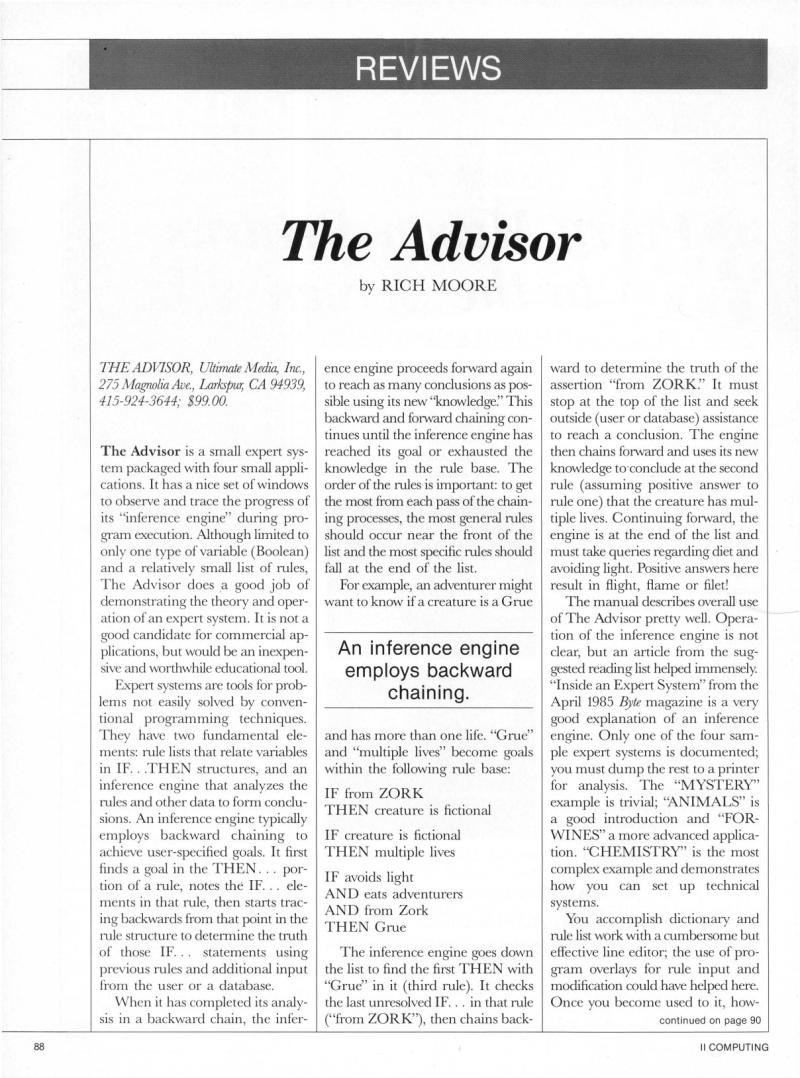 II Computing Vol 1 No 2 Dec 85 Jan 86 — page 90