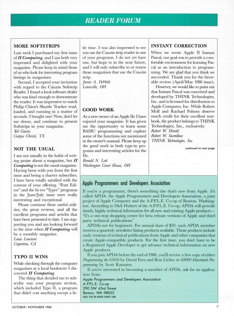II Computing Vol 2 No 1 Oct Nov 86 — page 10