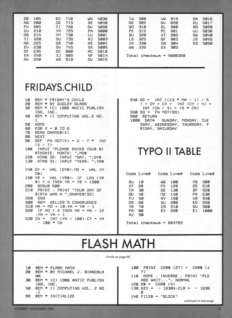 II Computing Vol 2 No 1 Oct Nov 86 — page 50