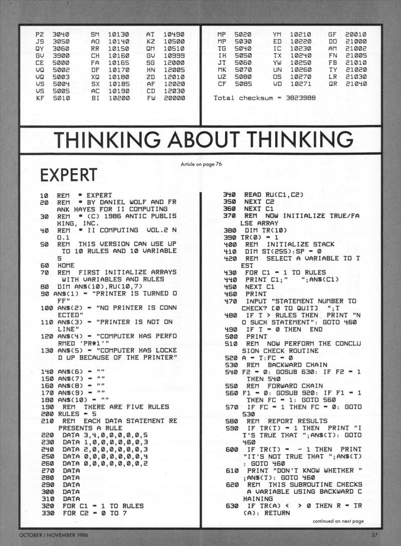 II Computing Vol 2 No 1 Oct Nov 86 — page 62