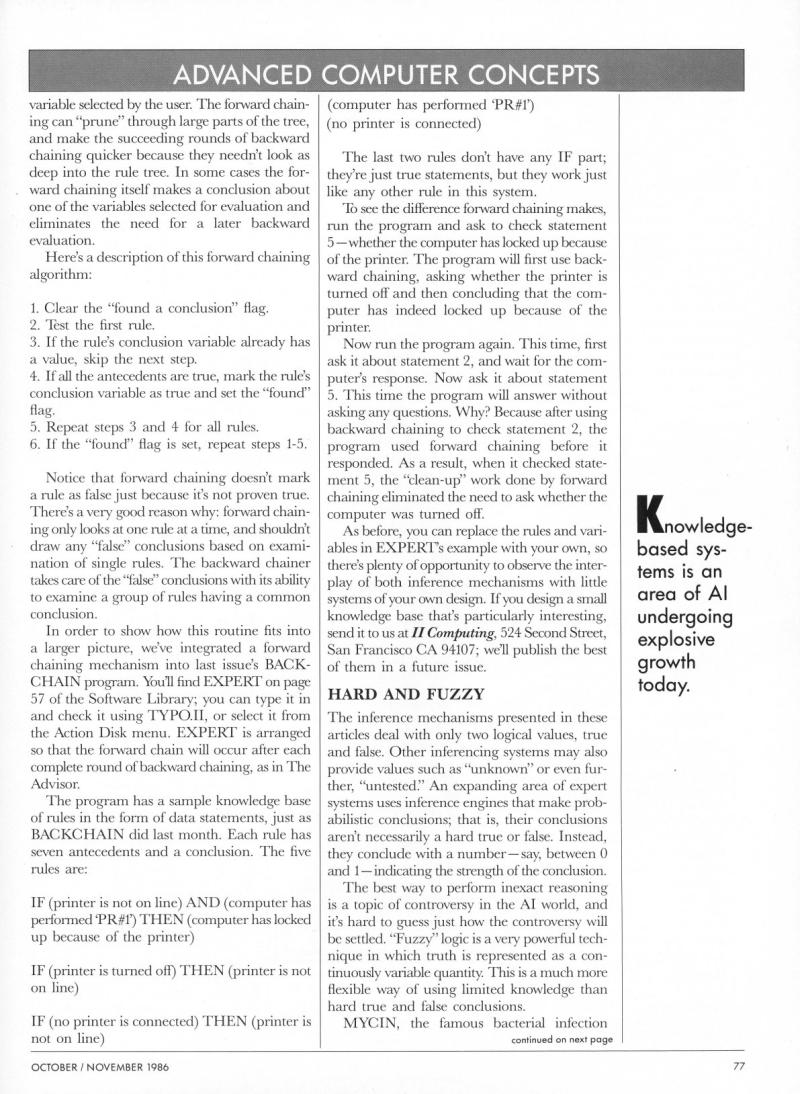 II Computing Vol 2 No 1 Oct Nov 86 — page 84
