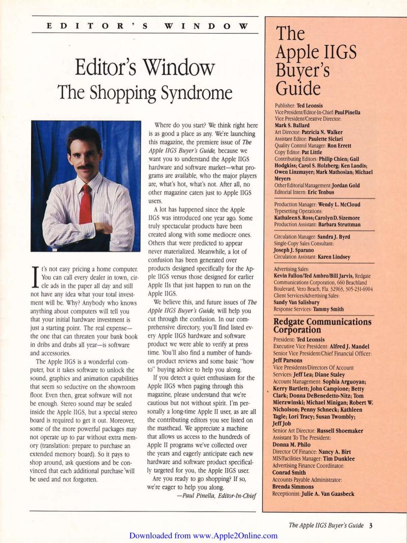 IIgs Buyers Guide 1987 Fall — page 5