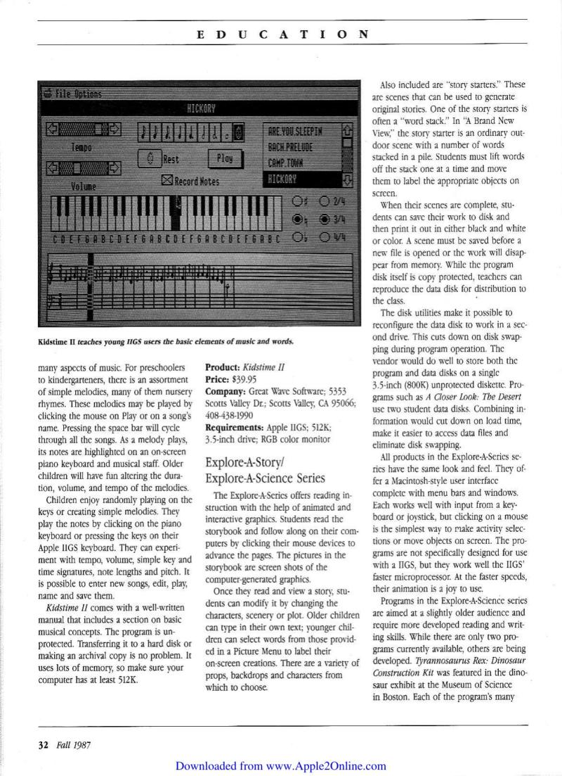 IIgs Buyers Guide 1987 Fall — page 33
