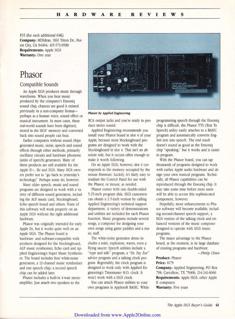 IIgs Buyers Guide 1987 Fall — page 40