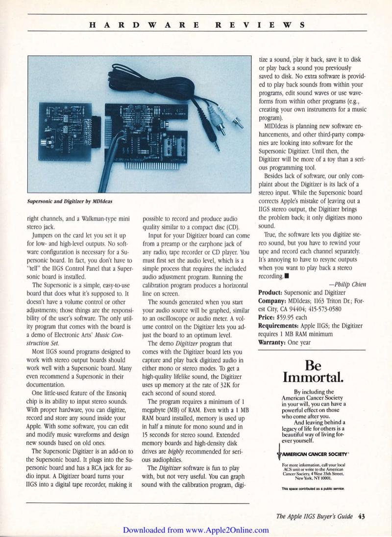 IIgs Buyers Guide 1987 Fall — page 42