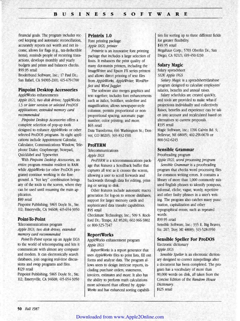 IIgs Buyers Guide 1987 Fall — page 51