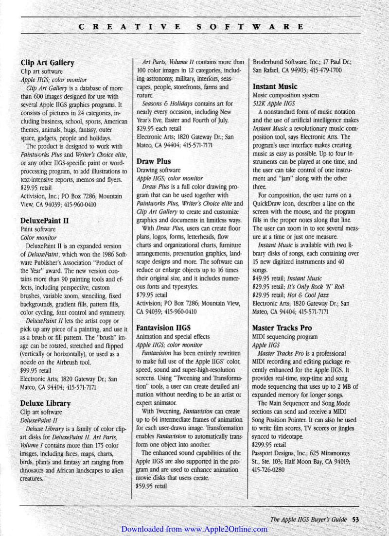 IIgs Buyers Guide 1987 Fall — page 54