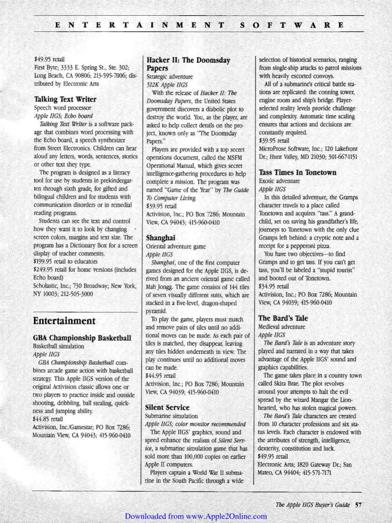 IIgs Buyers Guide 1987 Fall — page 56