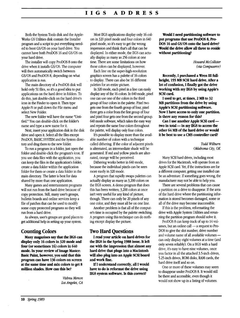 IIgs Buyers Guide 1989 Spring — page 12