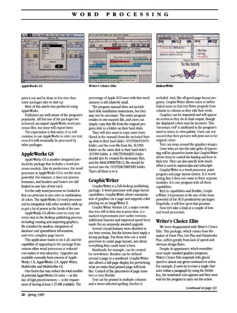 IIgs Buyers Guide 1989 Spring — page 22