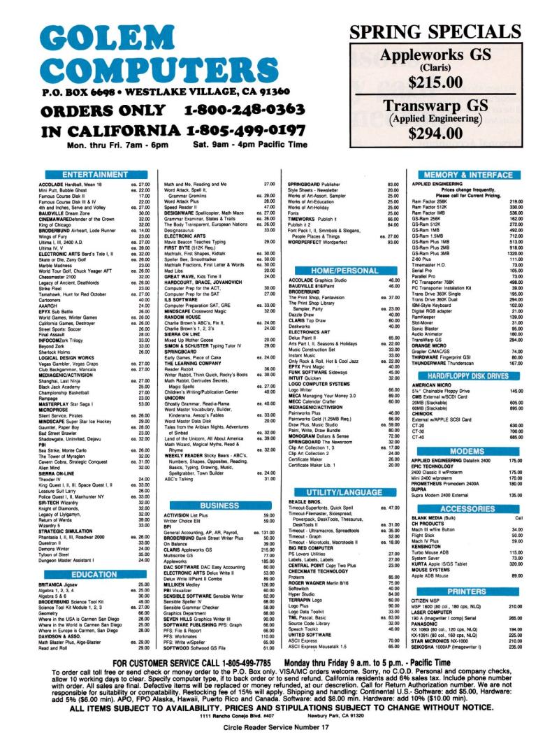 IIgs Buyers Guide 1989 Spring — page 37