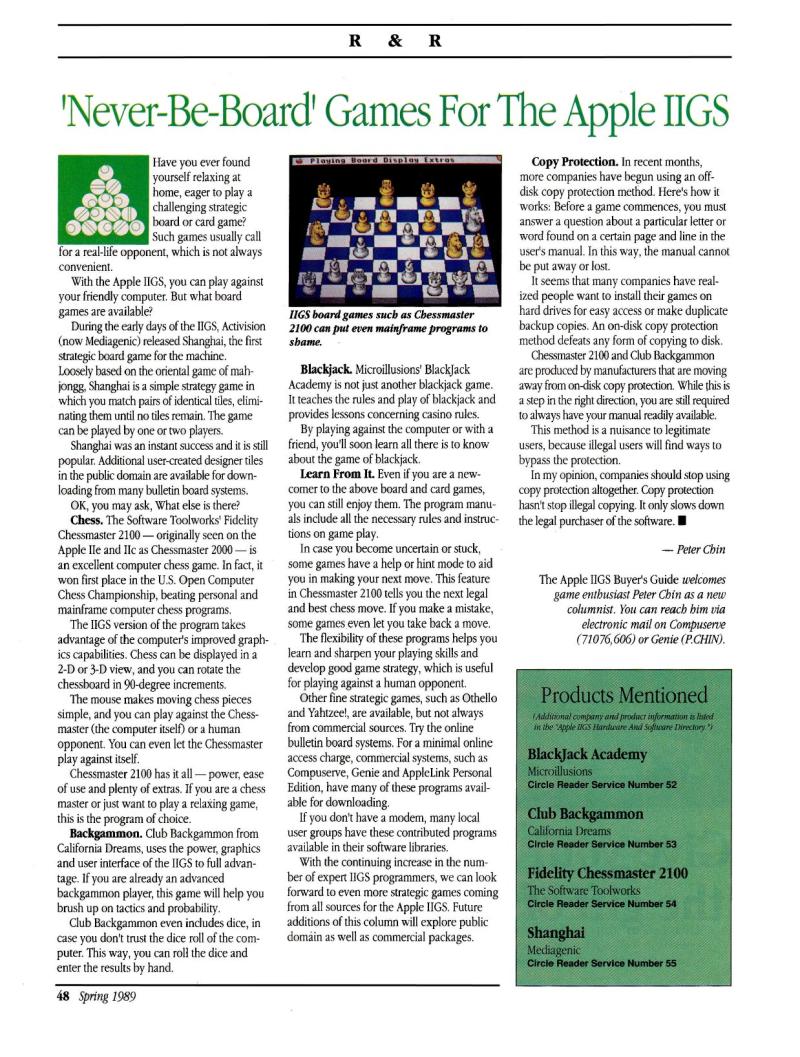 IIgs Buyers Guide 1989 Spring — page 50