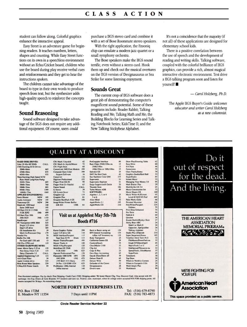 IIgs Buyers Guide 1989 Spring — page 52