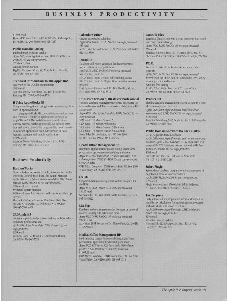IIgs Buyers Guide 1989 Spring — page 75