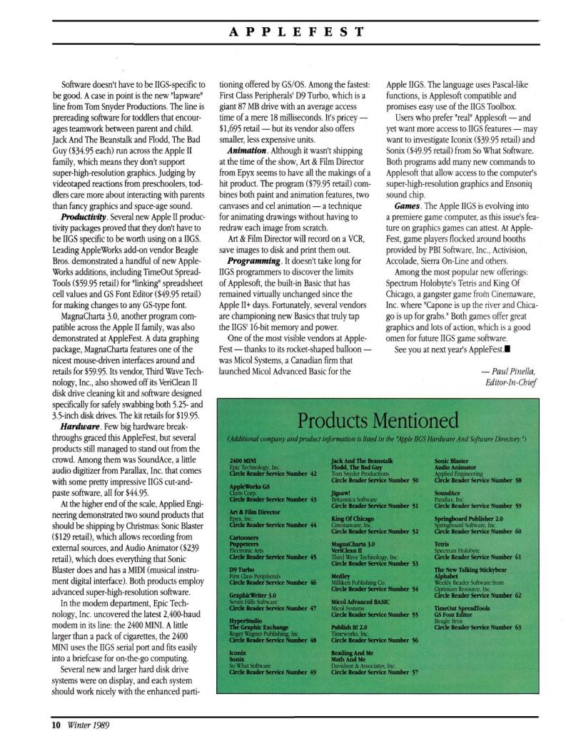 IIgs Buyers Guide 1989 Winter — page 12