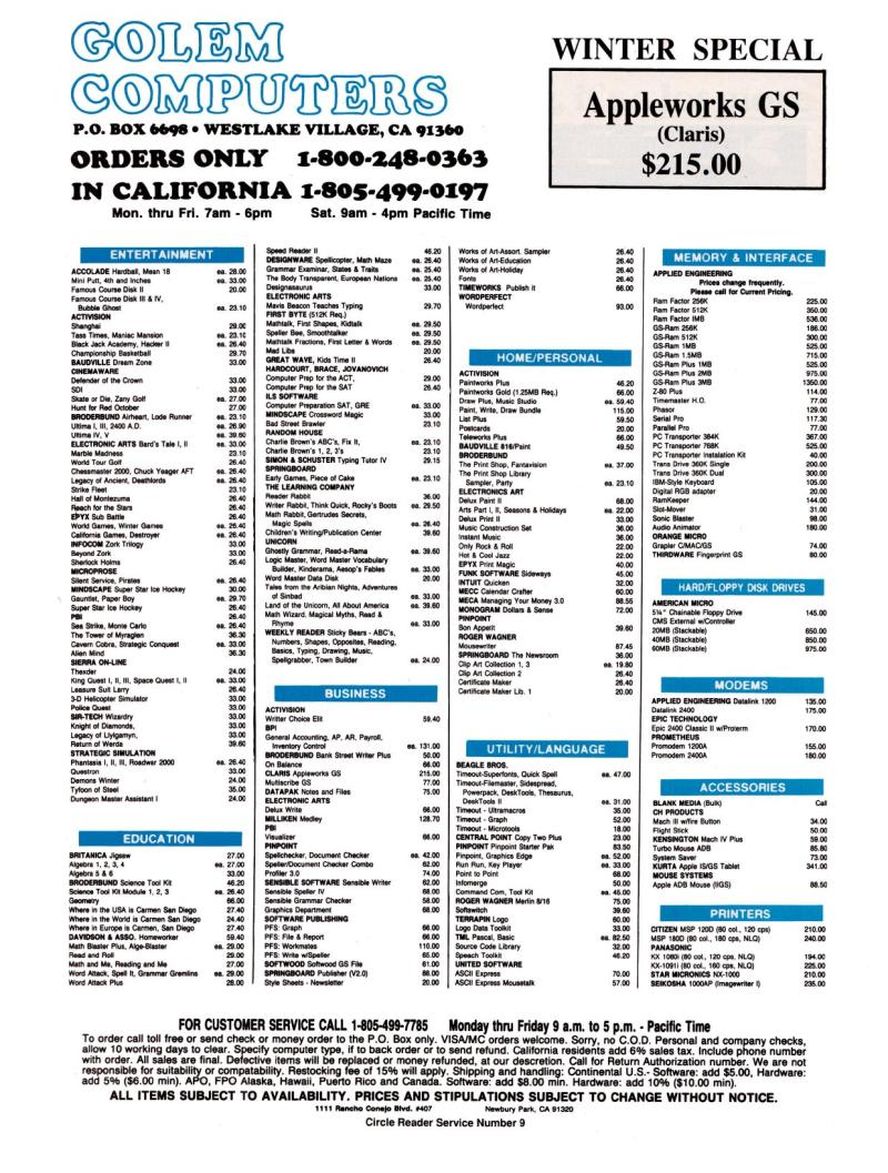 IIgs Buyers Guide 1989 Winter — page 23