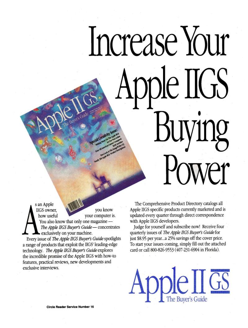IIgs Buyers Guide 1989 Winter — page 39