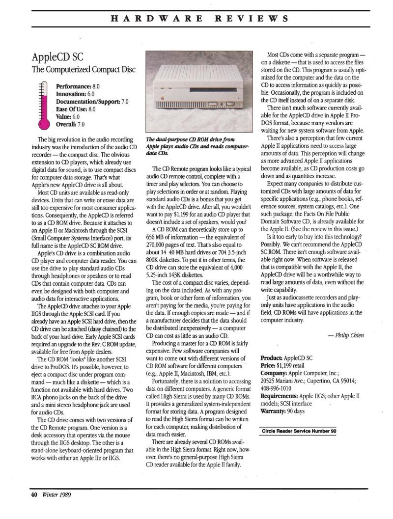 IIgs Buyers Guide 1989 Winter — page 42