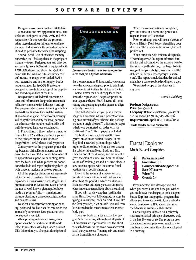 IIgs Buyers Guide 1989 Winter — page 52