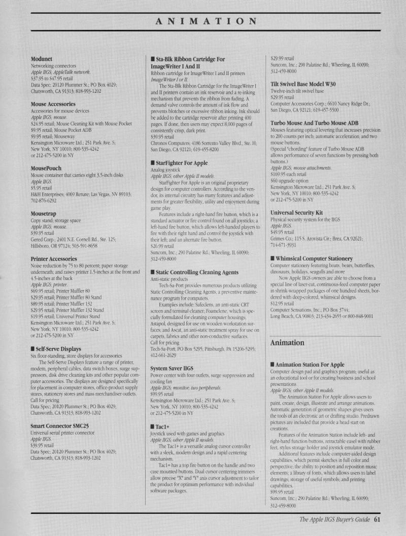 IIgs Buyers Guide 1989 Winter — page 63