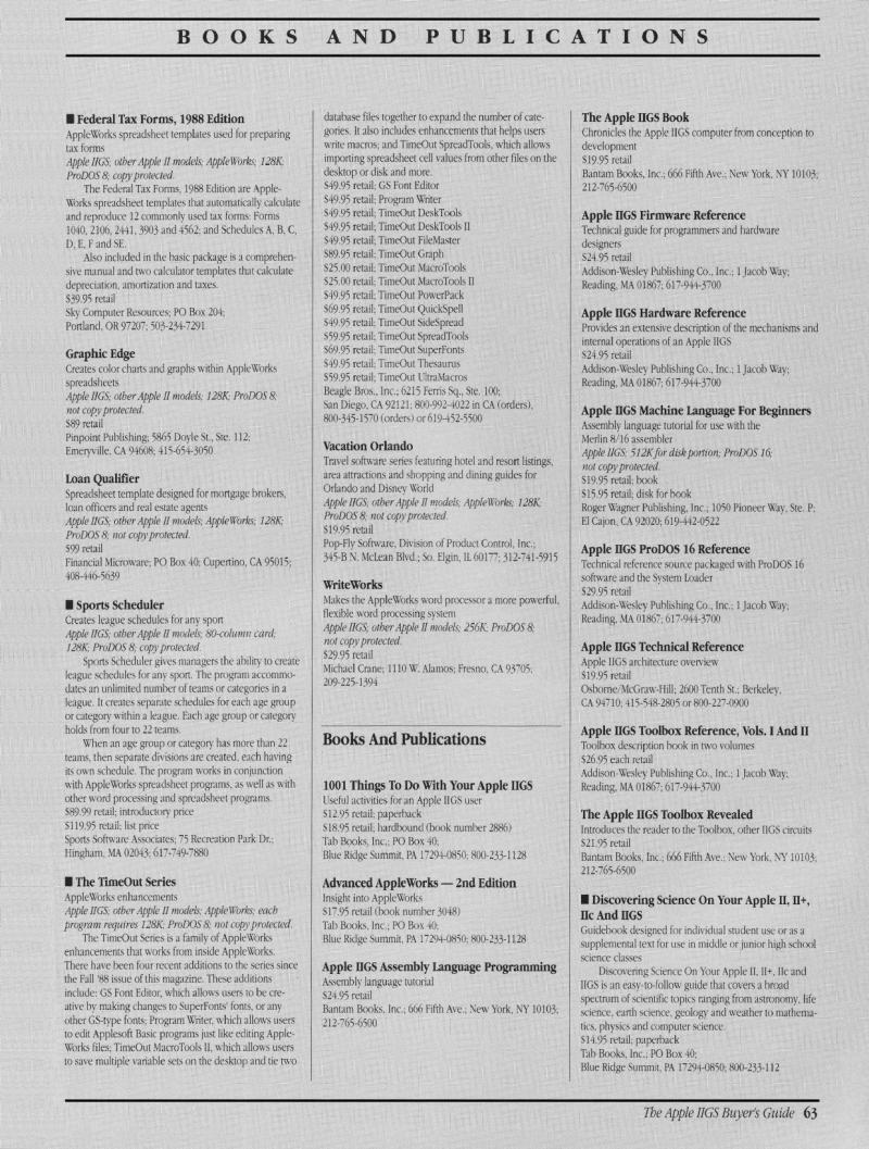 IIgs Buyers Guide 1989 Winter — page 65