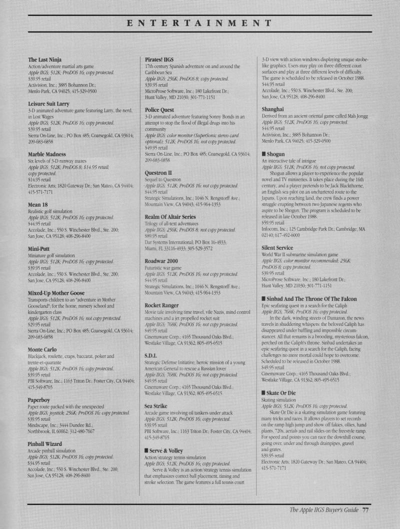 IIgs Buyers Guide 1989 Winter — page 81