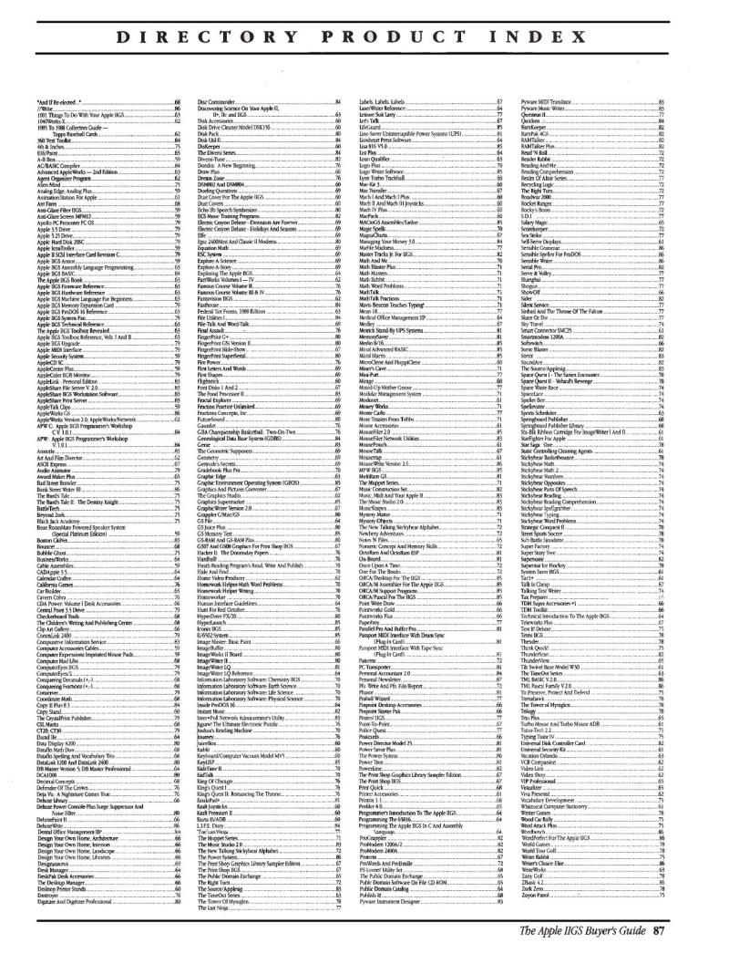 IIgs Buyers Guide 1989 Winter — page 91