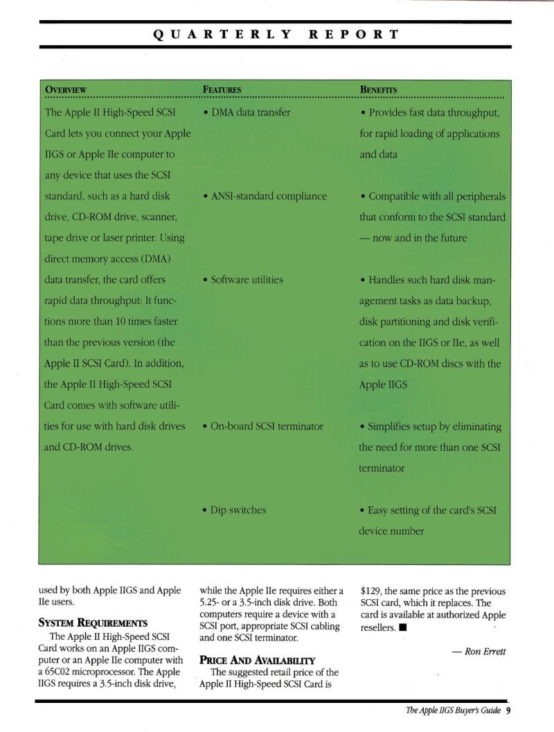 IIgs Buyers Guide 1990 Summer — page 11