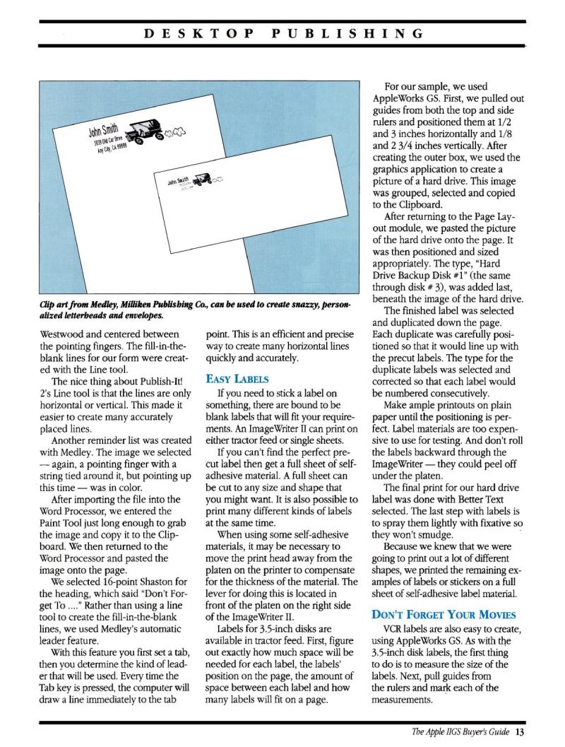 IIgs Buyers Guide 1990 Summer — page 15