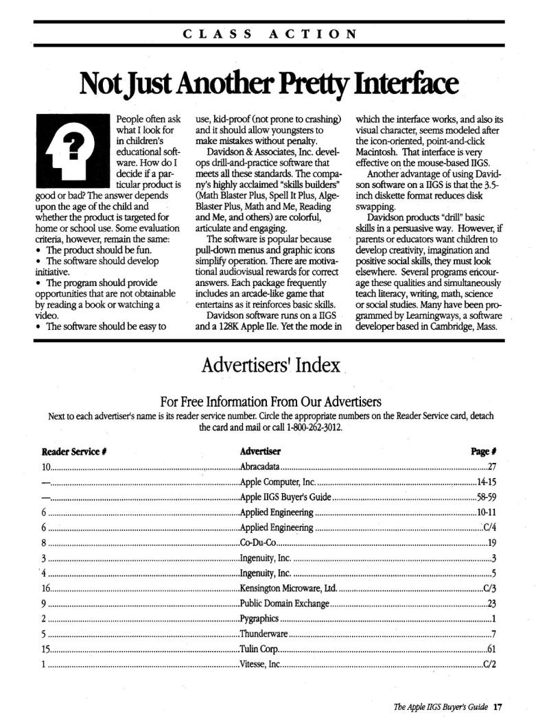 IIgs Buyers Guide 1990 Summer — page 19