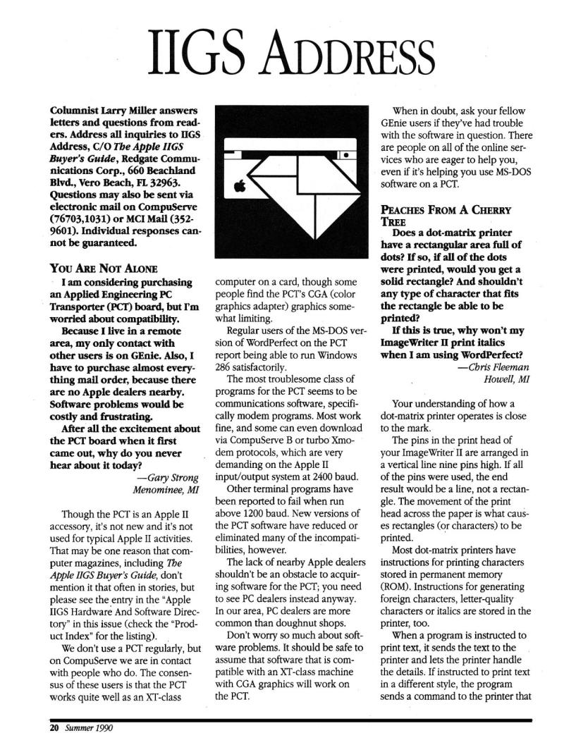 IIgs Buyers Guide 1990 Summer — page 22