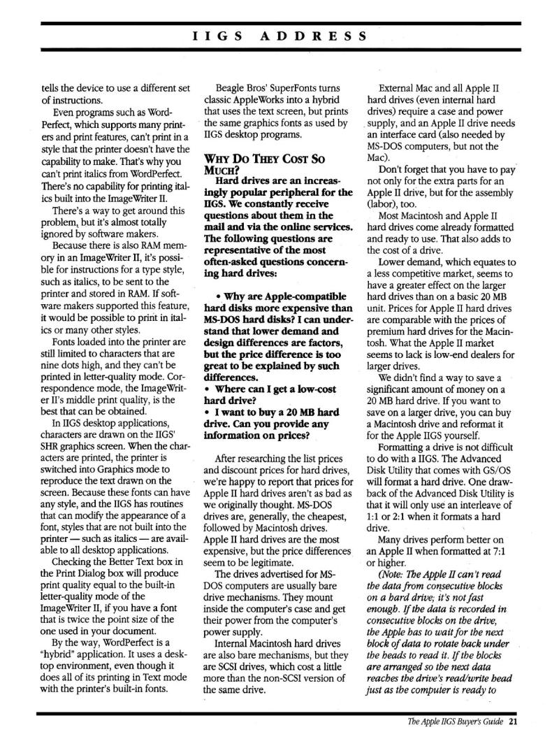 IIgs Buyers Guide 1990 Summer — page 23