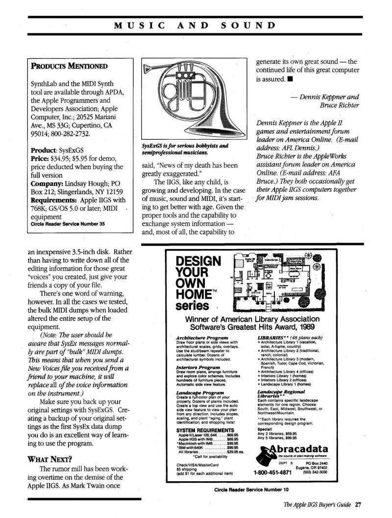 IIgs Buyers Guide 1990 Summer — page 29
