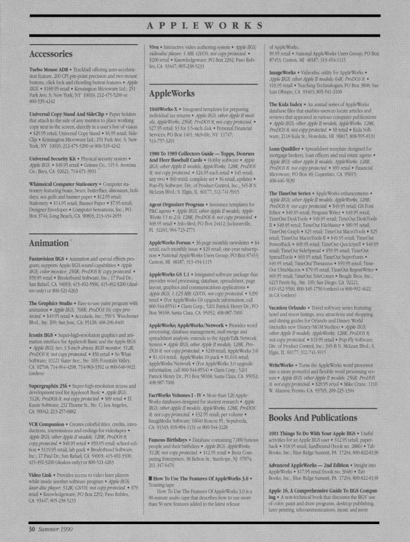 IIgs Buyers Guide 1990 Summer — page 32