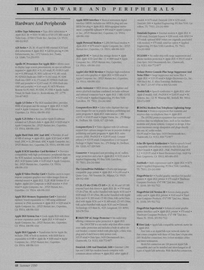 IIgs Buyers Guide 1990 Summer — page 50