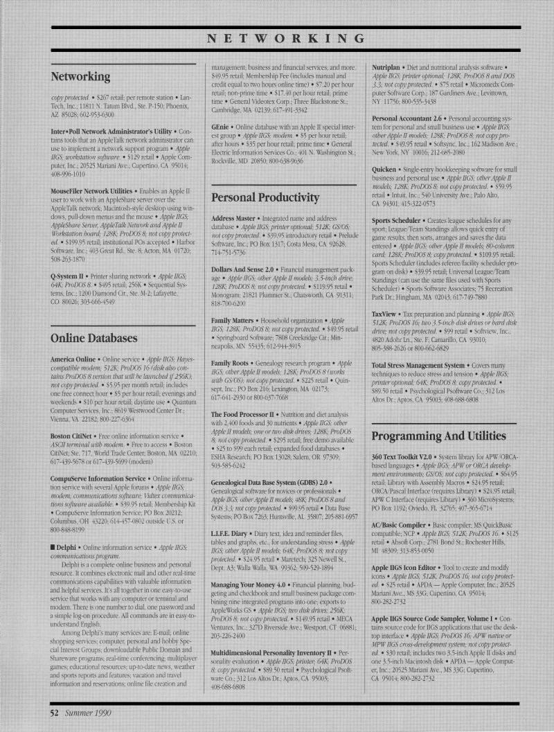 IIgs Buyers Guide 1990 Summer — page 56