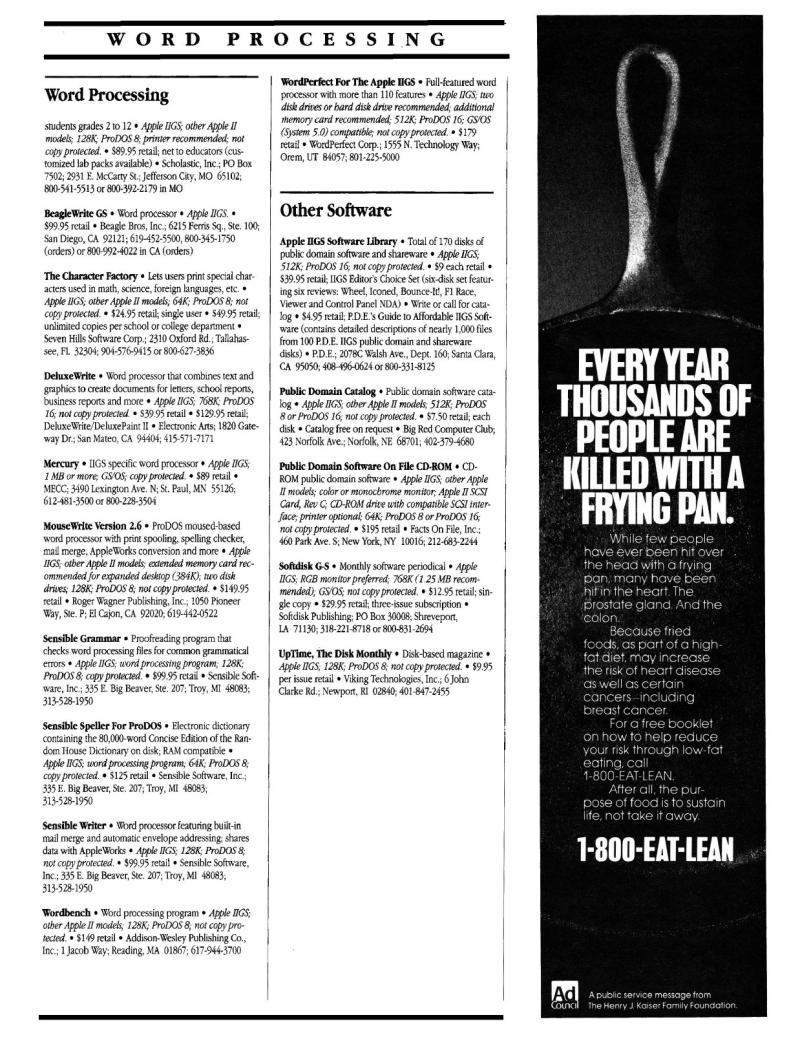 IIgs Buyers Guide 1990 Summer — page 59