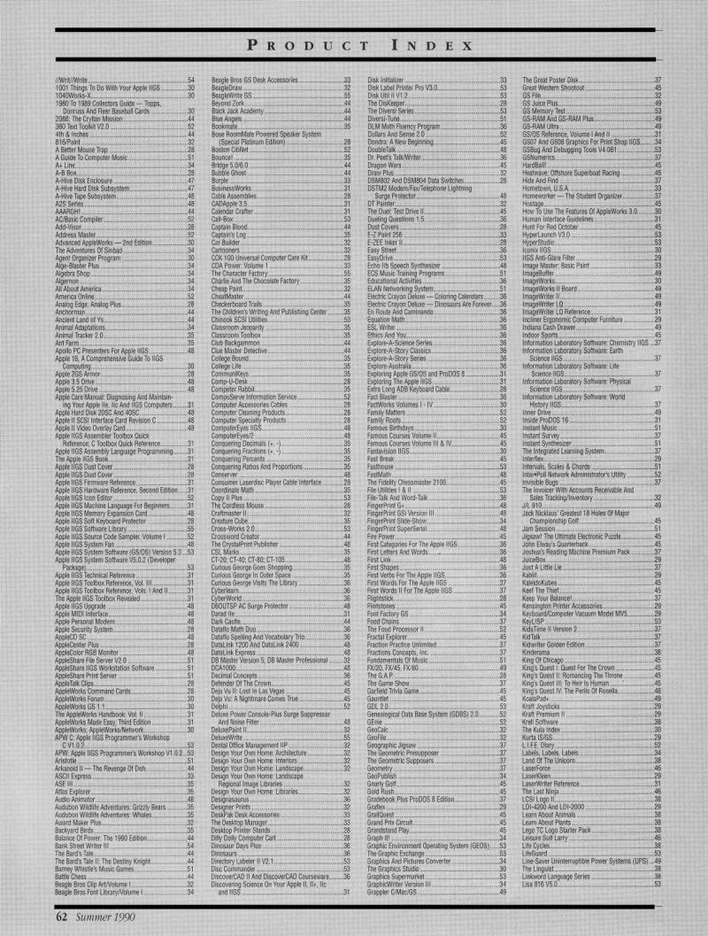 IIgs Buyers Guide 1990 Summer — page 66