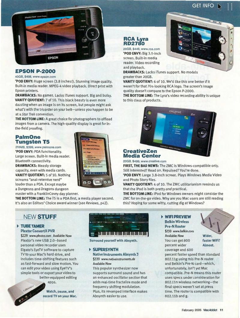 MacAddict 102 200502 — page 13
