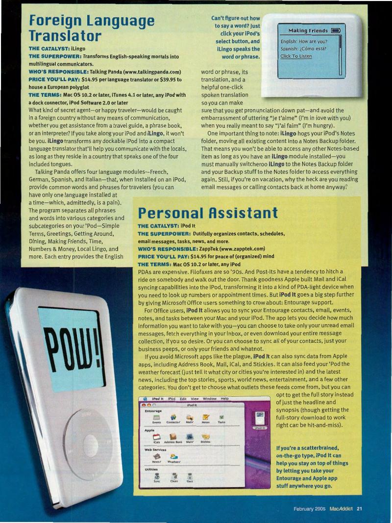 MacAddict 102 200502 — page 23
