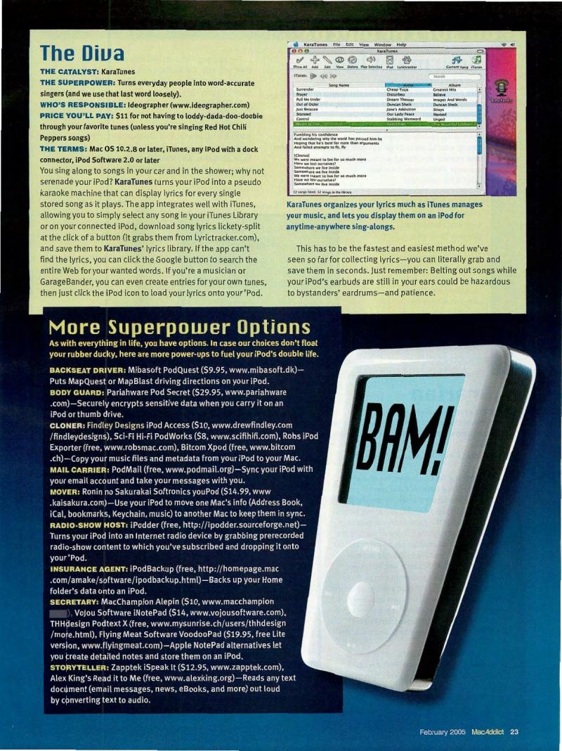 MacAddict 102 200502 — page 25
