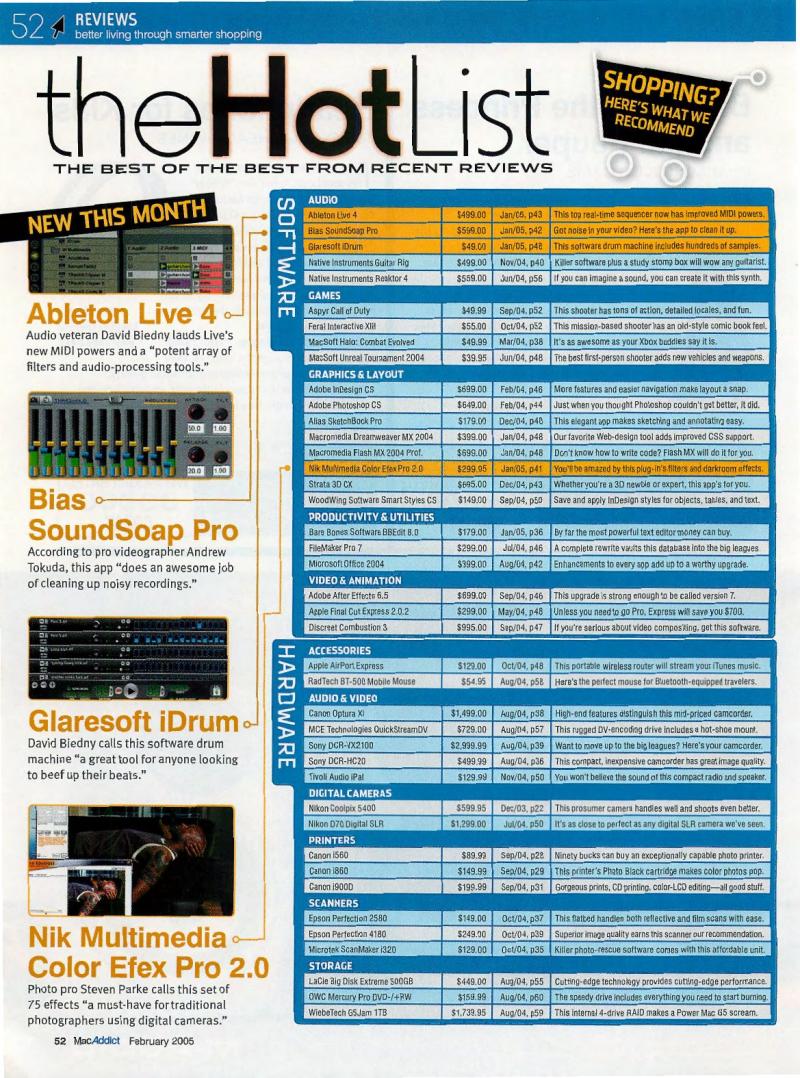 MacAddict 102 200502 — page 54