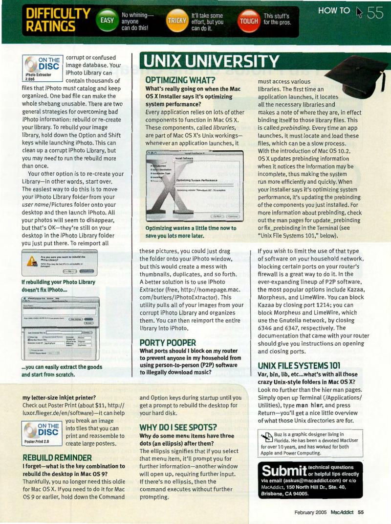 MacAddict 102 200502 — page 57