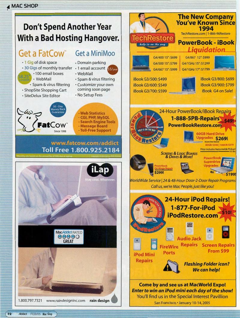 MacAddict 102 200502 — page 74