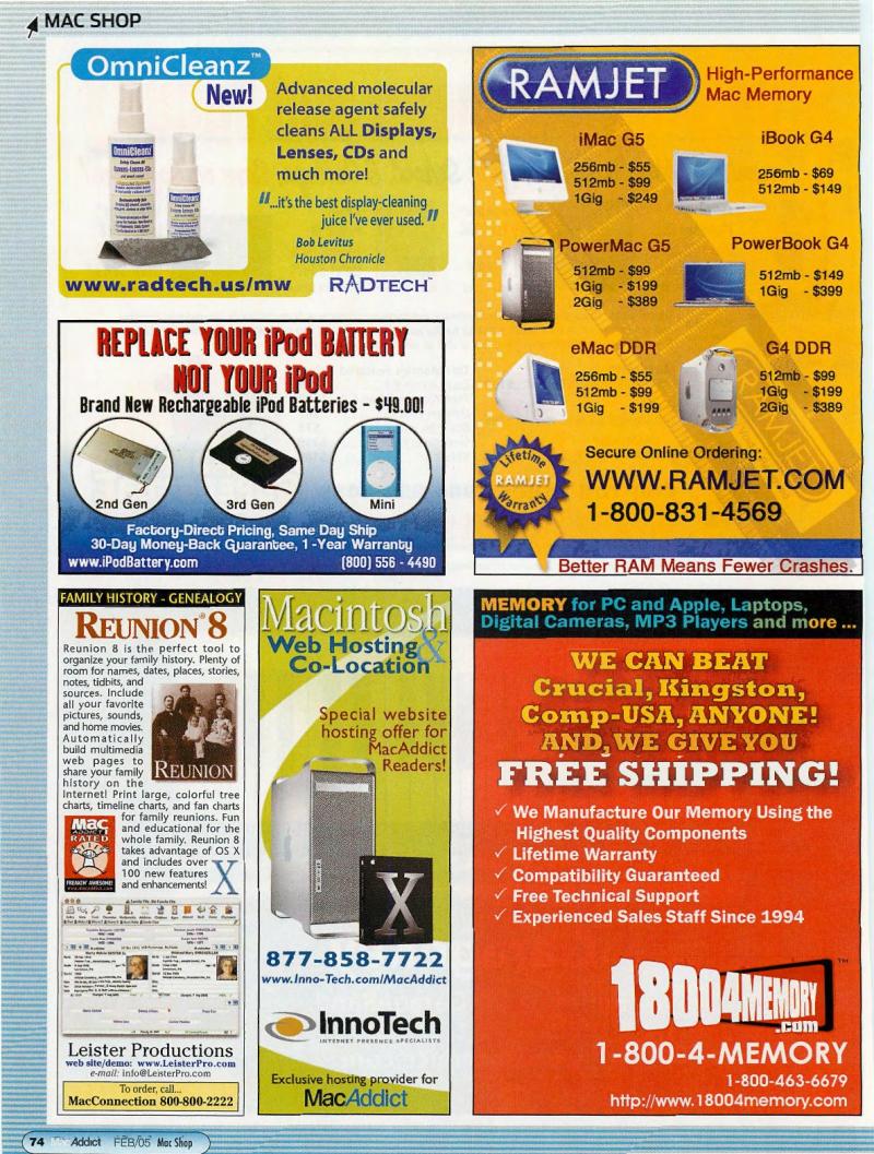 MacAddict 102 200502 — page 76