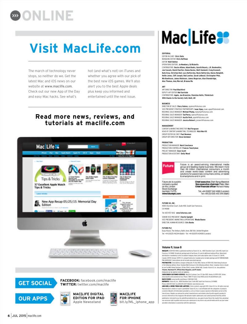 MacLife July 2015 USA — page 6